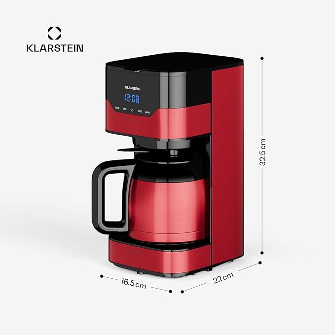 Klarstein Arabica Filterkoffiemachine met Timer, Thermoskan en EasyTouch Control - Afbeelding 2