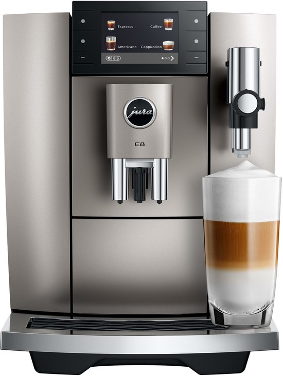 Jura E8 Midnight Silver espressomachine voor