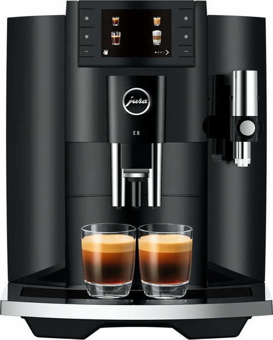 Jura E8 Piano Black volautomatische espressomachine