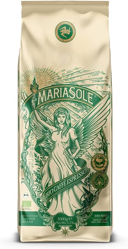 MariaSole Caffè Espresso biologische koffiebonen 1kg Sicilië houtvuur