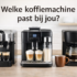 Top 5 beste koffiemachines voor thuis (2026)